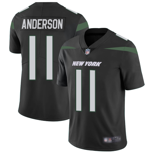 New York Jets Limited Black Men Robby Anderson Alternate Jersey NFL Football #11 Vapor Untouchable->nfl t-shirts->Sports Accessory